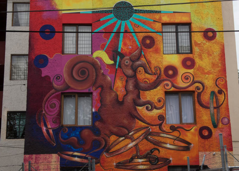 Grafiti: "Nuevas miradas sobre el arte urbano en Guadalajara". Foto: José Hernández Claire. Obra de Ernesto Basulto