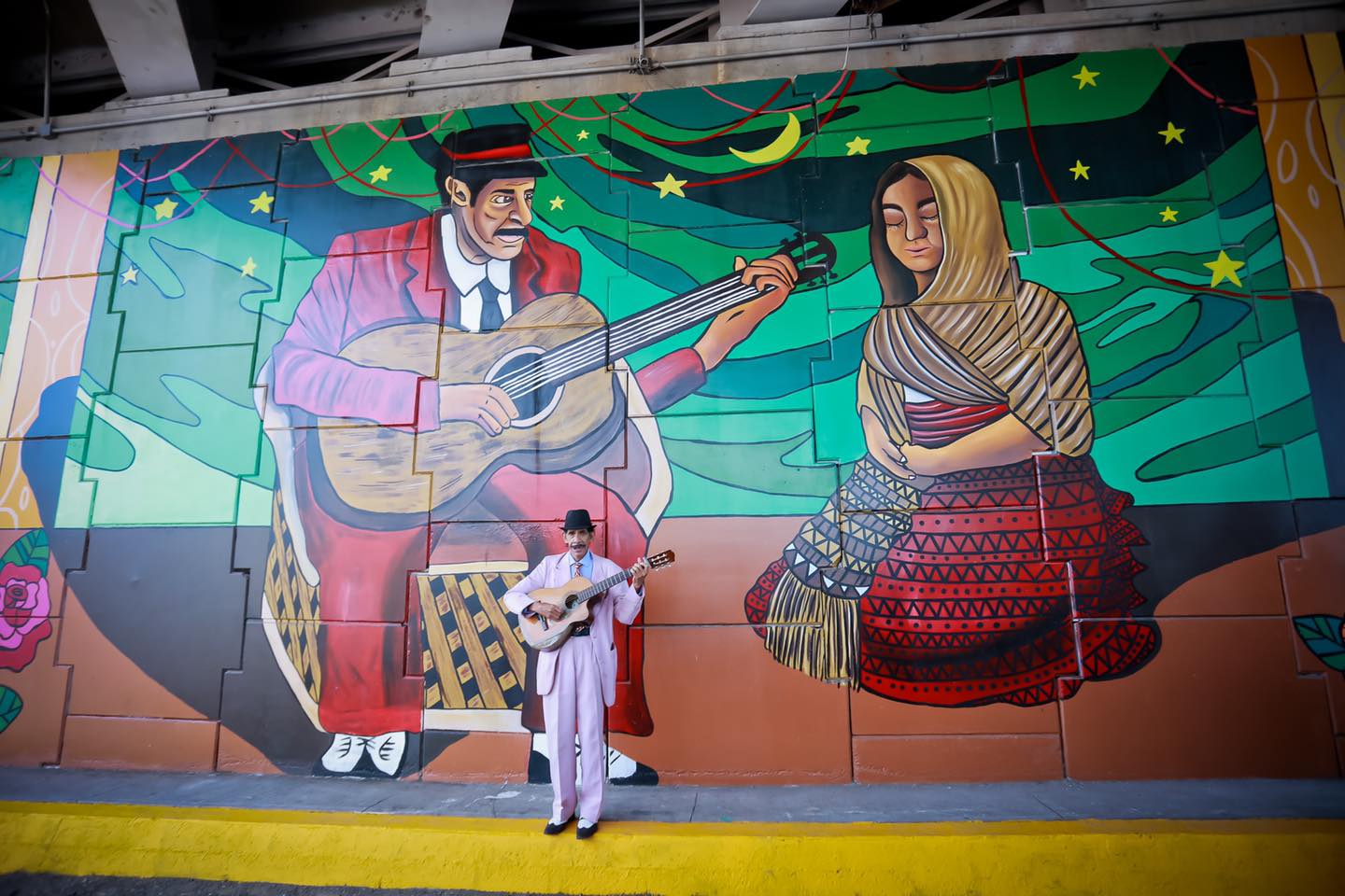 El Caballero en mural en Ocotlán