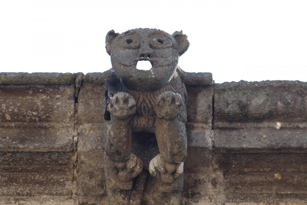 Nahual gárgola, del Templo de Santiago Apostol en Tonalá. Fotografía: Iván Serrano