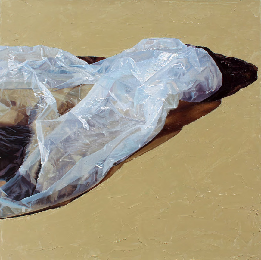 "Silueta-paisaje", pintura de María de Jesús Ruelas “Shuta”, ganadora de la terna Artistas Emergentes